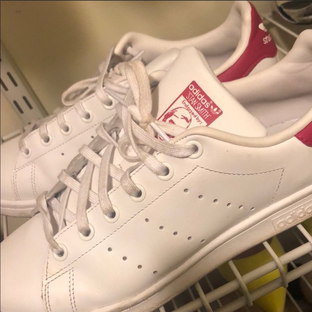stan smith pink sneakers